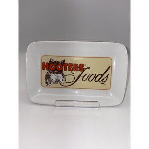 Hooters Foods Inc 9"x 6" Ceramic Dish Serving Tray Chicken Wings Plate Rectangle